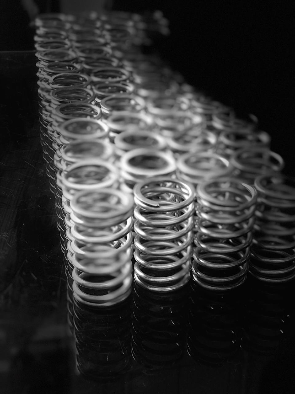 Detalhe do acabamento das molas